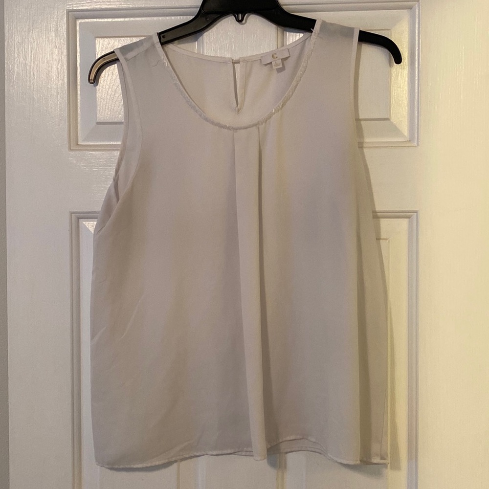 White Tank Top Blouse